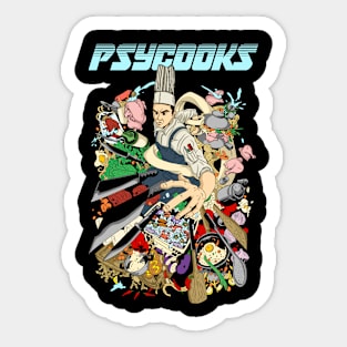 Psycooks anime tshirt Sticker